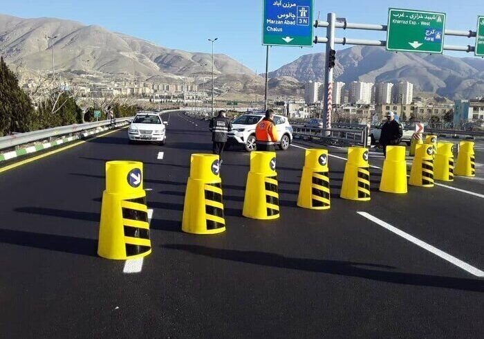 انسداد آزادراه قزوین-رشت