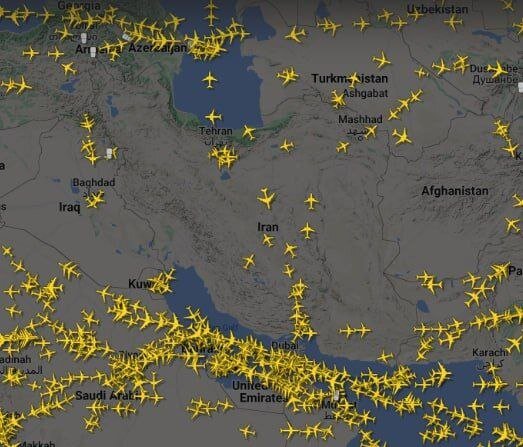 صدور اطلاعیه فوری هوانوردی (نوتام) در ایران صحت دارد؟ | وضعیت  پروازها در آسمان ایران + نقشه