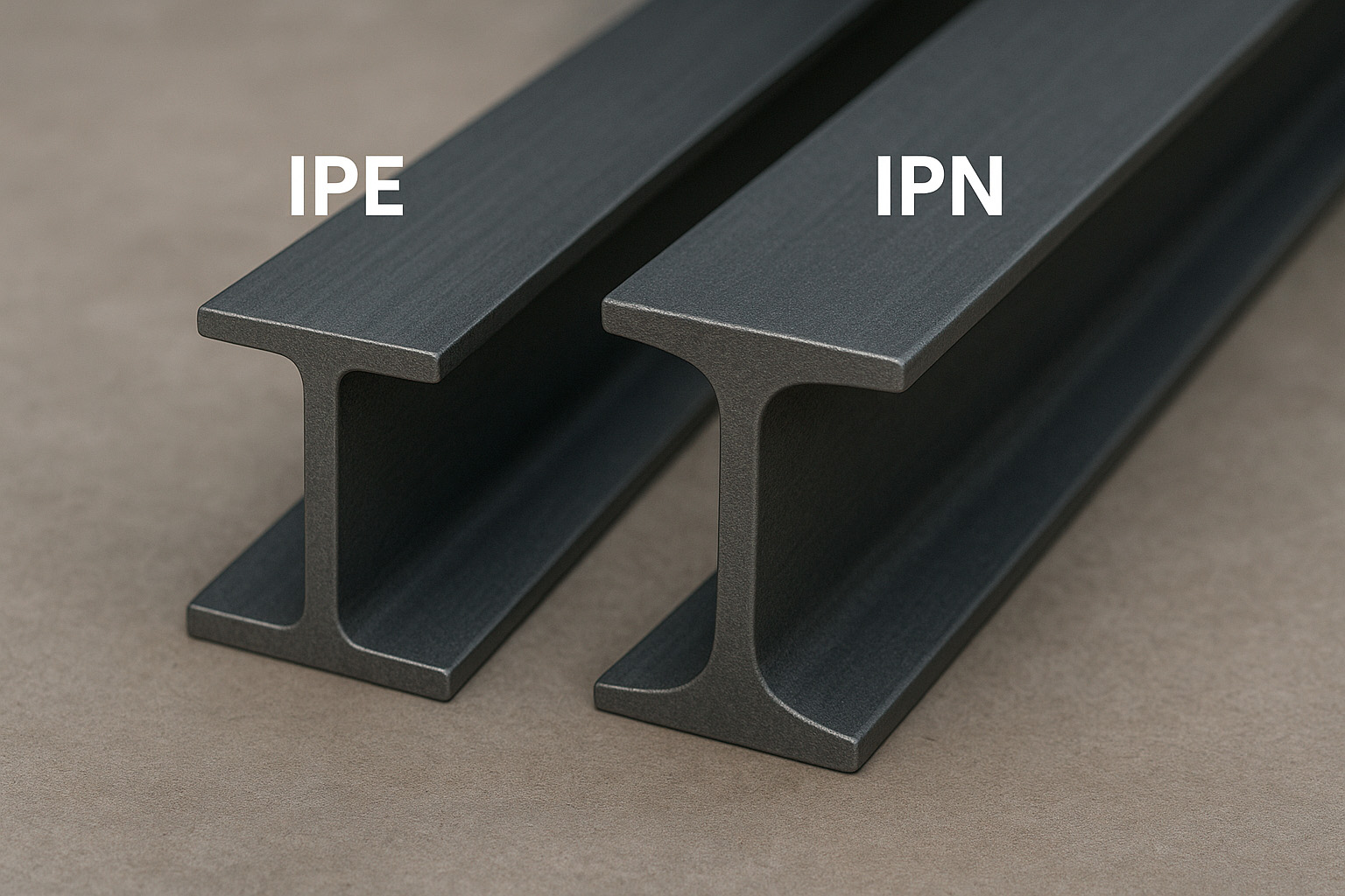 نمودار گرافیکی مقایسه مقاومت خمشی IPE و INP در سطوح مختلف ارتفاع